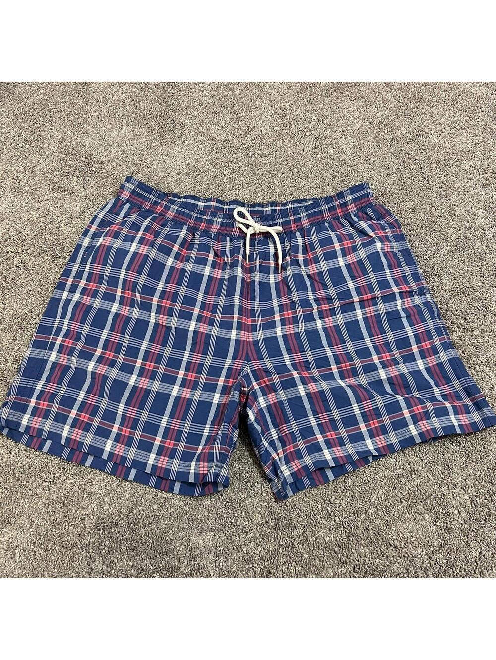 Brooks Brothers Men's Plaid Swim Trunks size Large
